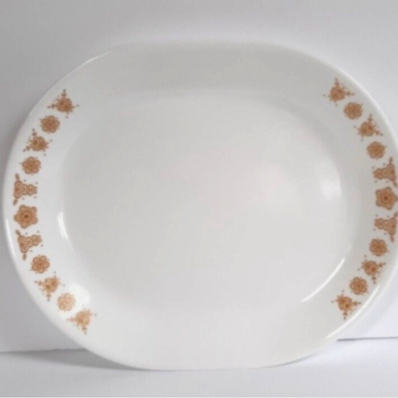 Vintage 1970s Corelle by Corning Butterfly Gold Platter Dish - Picture 1 of 12